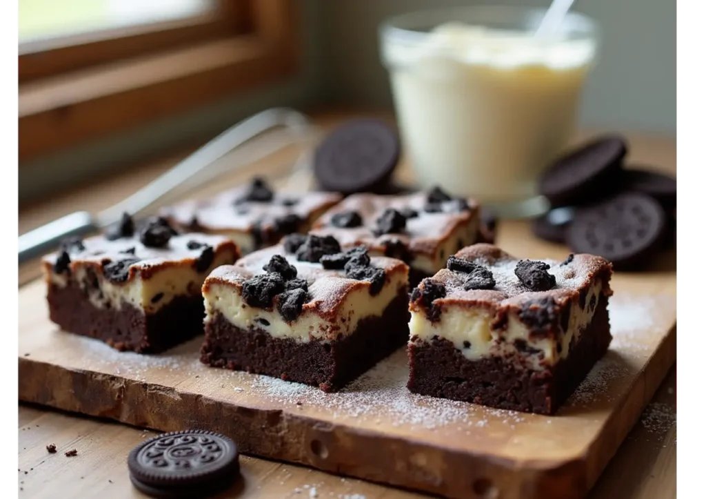 Oreo Cream Cheese Brownies