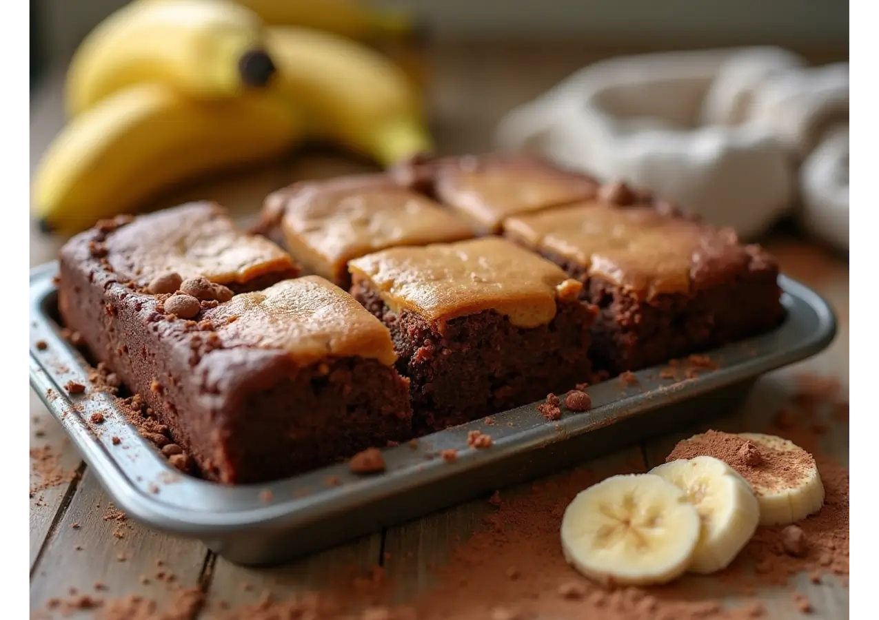 banana bread brownies