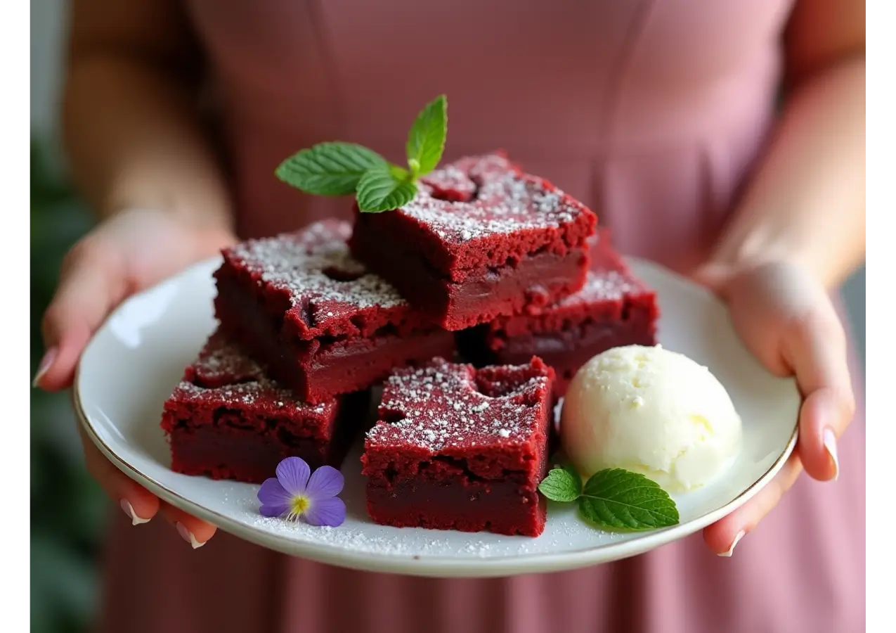 red velvet brownies