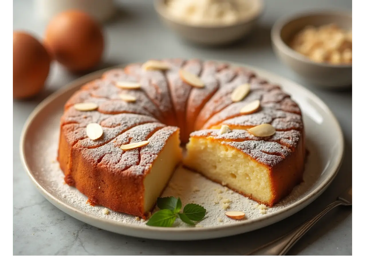 almond cake with almond flour