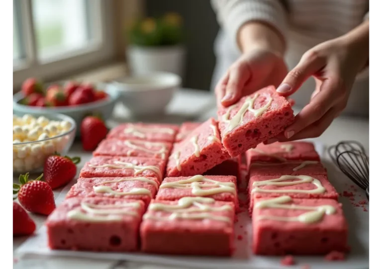 strawberry brownies