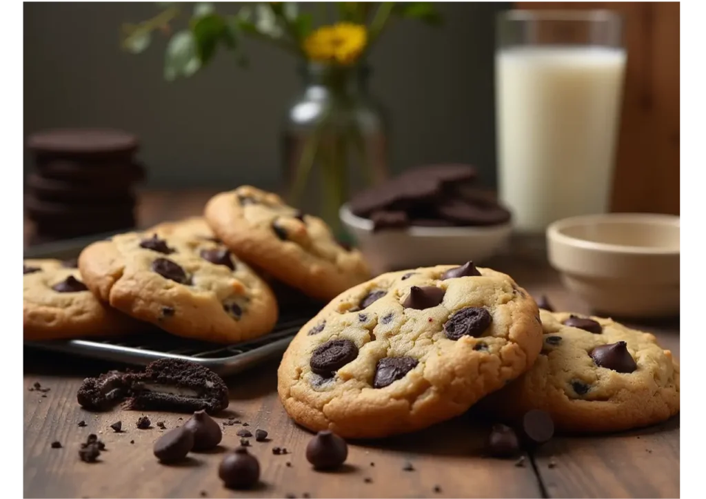 oreo stuffed chocolate chip cookies