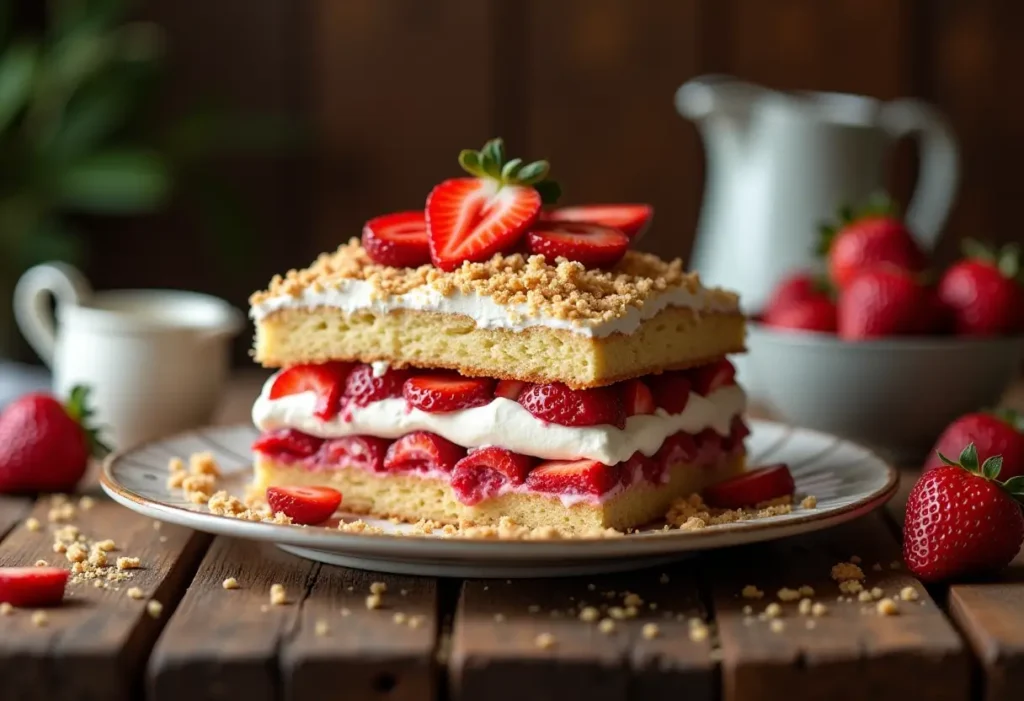 strawberry crunch cake recipes