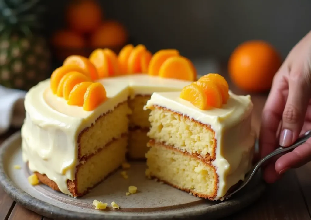 mandarin orange and pineapple cake